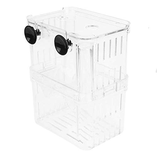 Akvarijní chovatelský box Petzilla pro nádrž na ryby, inkubátor pro líhnění malých ryb, akrylový dělič pro krevetky klaunů Agresivní ryby se zraněnými rybami (malé)