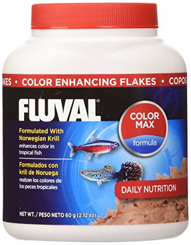 60gm Fluval Color Enhancing Flakes Fish Food, 2,12-unce